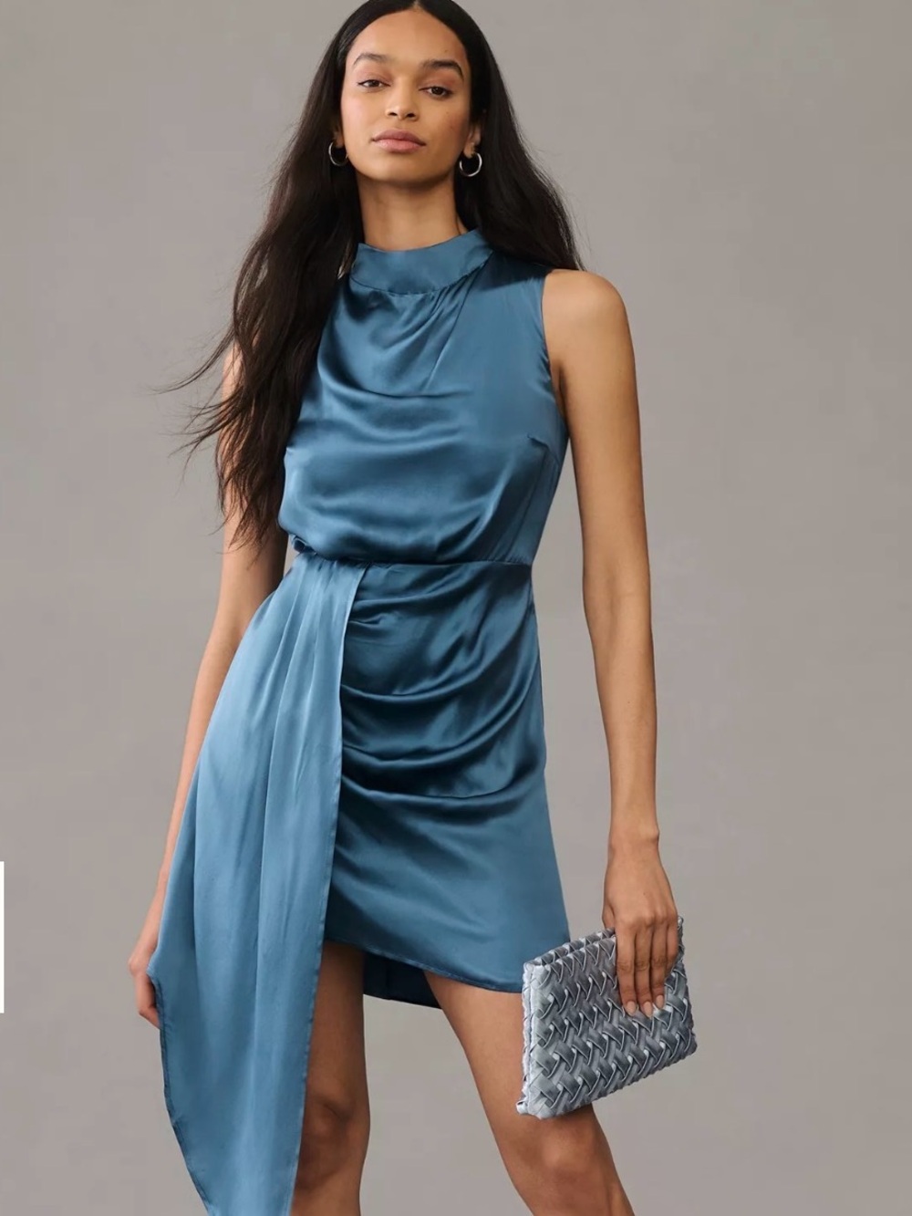 Blue Silk Anthropologie Dress